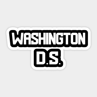 Washington District of Columbia DC Vintage Sports Design Nav Sticker